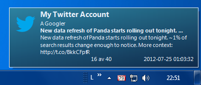 Twitter notifications